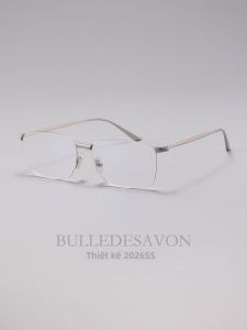 BULLE DE SAVON | Titanium Round Face Enhancing Gold Matte Blue Light Blocking Color Changing Glasses Frame