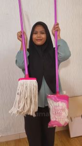 Pel Lantai BOOM BOOM Clean Original Super | Alat Pel Mop Lantai Gagang Ungu Murah