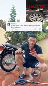 Bộ béc phun cao áp 1/4inch kèm đế treo tiện lợi sử dụng cho các máy rửa xe gia đình