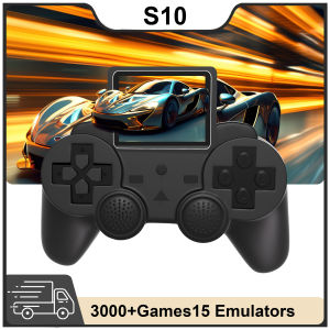 S10 Mini Retro Game Console w/520 Built-in Games 2-Player Mode AV TV Output Portable Handheld & Micro USB Charging