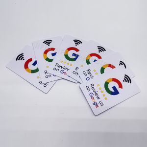 5pcs Google Reviews NFC Cards Boost Your Reviews PVC Material Durable