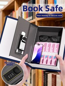 NUOXUNDE | Book Disguise Small Securely Locking Savings Box for Boys