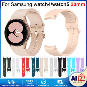 ★Same Day Shipping★ Silicone Strap Watchbands for Samsung Galaxy Watch 5 Watch4 44mm 40mm Classic 46mm 42mm Original Sport Bracelet Accessories Samsung-Silicone-Strap