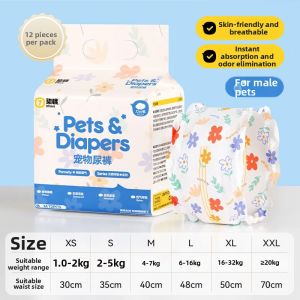 7o | For Male and Female Dogs Disposable Paper Diapers