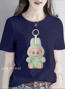 KAOS ATASAN MOTIF BU/COTTON COMBED WANITA