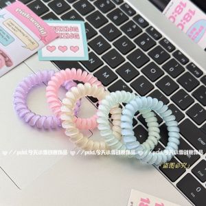 ยางรัดผมสีเจลลี่สีแมคaron หวาน แอนด์ เซ็กซี่ สำหรับเด็กผู้หญิง ยางรัดผมแบบอเนกประสงค์สำหรับคู่รัก ลายเจลลี่สีแมคaron