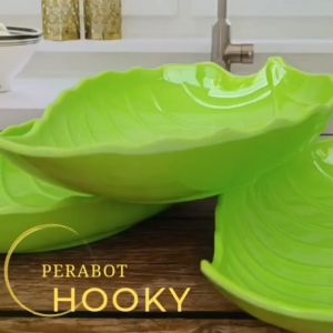 6 PCS PIRING ATAU MANGKUK SAJI MELAMIN BENTUK DAUN MELAMIN ULIR TEBAL TIDAK MUDAH PECAH FREE KERDUS