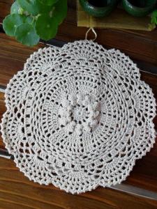 Tấm Trải Bàn Dệt Kim Thủ Công Bằng Cotton Họa Tiết Hoa Rỗng Cách Nhiệt Chống Trượt Phong Cách Châu Âu Tấm Trải Bàn Trang Trí Nhà