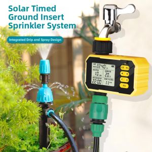 Solar Automatic Smart Timer Sprinkler Irrigation System for Gardens Balconies Potted Plants