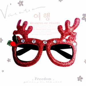 1pc Christmas Glasses Frame Adult Kids Gift Santa Snowman Glasses Merry Christmas Xmas party Decor
