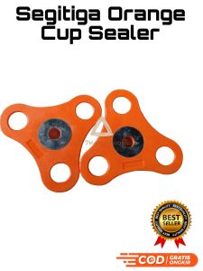 Segitiga Orange / penjepit Plastik Roll Cup Sealer