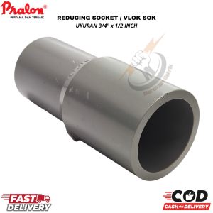 Vlok Sok 3/4 x 1/2 Verlop Sock Reducer PVC 3/4x1/2Reducing Soket Increasing Socket 3/4 ke1/2 Vloksok