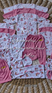 18 PCS Paket Hemat Lahiran Baju Celana Bayi Laki Laki Baru Lahir newborn 0-3 bulan