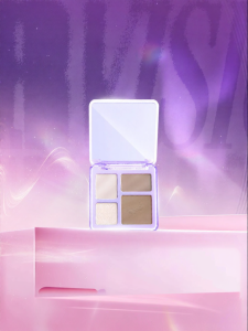 Highlight and Contour Palette with Matte and Pearl Glow for Face Contouring