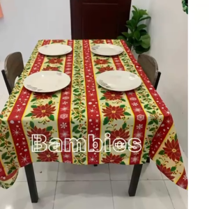 RECTANGLE CHRISTMAS TABLE COVER /Geena Fabric 4s6s8s10seaters TELA PO ETO