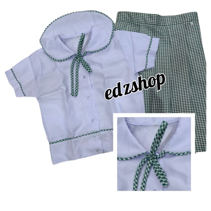 blouse%20&skirs%20piping%20green%20chekerd%20school%20uniform.kinder%20to%20highschool%20-%20Image%202