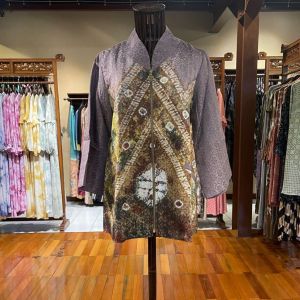 Kimmy Tunik Viscos by Dian Pelangi LIMITED EDITION Outfit Blouse Baju Cardigan Coat OOTD Tie Dye Casual Formal Kerja Kantor Pesta Pernikahan Kondangan Lebaran Wanita Cantik Anggun Modis Modern Mewah Model Korea Terbaru Motif Jumputan Sasirangan Kekinian