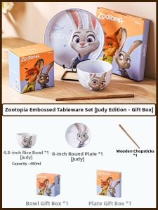 Mr.Snail | Cute Childrens Ceramic Dinnerware Set