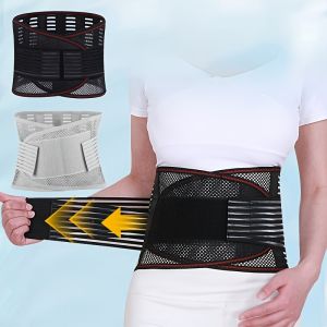 Waist Support Belt Breathable Adjustable Posture Corrector Lumbar Support Brace Herniated Disc Sciatica Pain Relief Waist Brace
