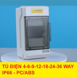 Tủ điện phân phối 4 WAY 6 WAY 9 WAY 12 WAY 18 WAY 24 WAY 36 WAY chống nước và chống bụi chuẩn IP66 (SHPN Series)