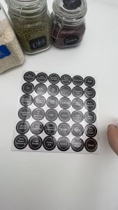 180pcs Spice Jar Labels Waterproof Spice Bottle Glass Jar Labels Condiments Labels Stickers