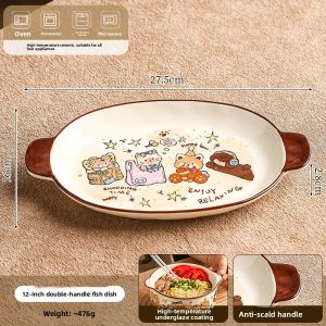 Mr.Snail | Cute Cartoon Ceramic Bowl