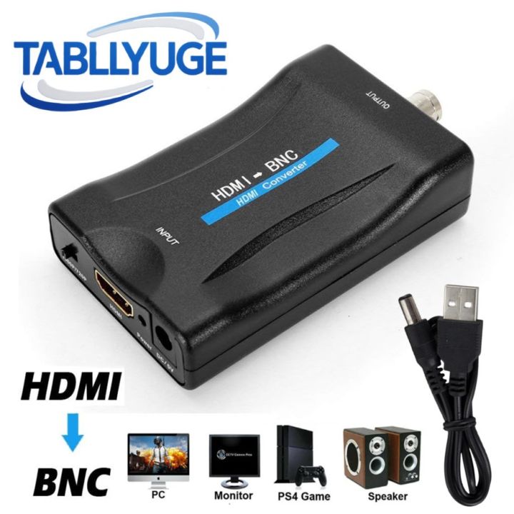 TABLLYUGE HDMI-compatible to BNC Adapter HDMI-compatible Input BNC ...