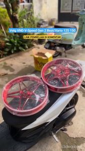 VELG VND V SPEED GEN 2 ORIGINAL STYLO BEAT SCOOPY MIO SPORTY XRIDE M3 VARIO 125 150 160 BLACK ORANGE UNGU PINK BLUE POLISH SILVER CROOM Mdl KING VSPEED X1R X1 R X 1R P5 P 5 GEN2 ORIGINAL not 811 522 galaxy daytona mode ak55 p10 p 10 1 premium rcb delkevic