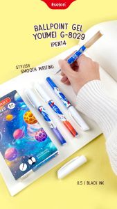 12pcs Pulpen Gel PLANET YOUMEI G-8029 / 1 pak Pulpen Gel Youmei