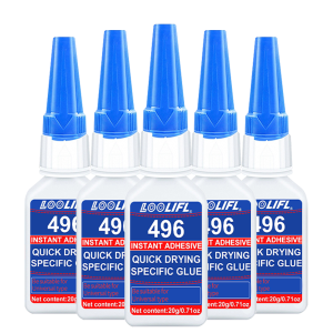 LOOLIFL496 Super Glue 20g Instant Adhesive Quick Drying Universal Strong Glue for Plastic Rubber Metal Wood Crafts Repair 1-5pcs