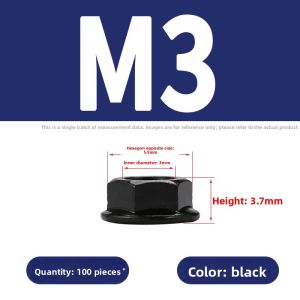 BAIRUITE | Nickel Plated Hex Flange Nut with Locking and Anti-Slip Features