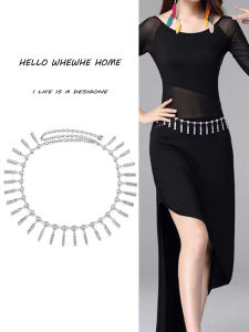 Belly Dance Metal Sequin Tassel Waist Chain Accessory Skirt Ladies Performance Dance Chain High Waist Belt Fashionable