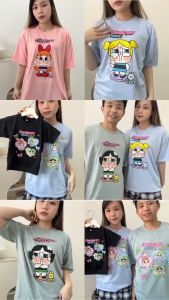 Carotyles Baju Atasan Kaos Couple Keluarga Family Wanita Anak Perempuan Laki Laki Pasangan Oversize Jumbo Lengan Pendek Panjang Korean Style Terbaru