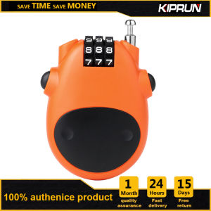 KIPRUN Cable Lock 3 Digit Password Combination Bike Lock Mini Travel Padlock Safety Number Lock with 77cm Retractable Steel Wire for Luggage Bike Outdoor Anti Theft