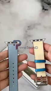 Strap untuk Apple Watch IWO HW 38 40 42 44 41 45 49mm Strap Kulit Genuine Leather iwatch series 7 SE 6 5 4 3 2 1