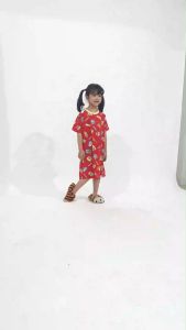 Kiminori CALZON Dress Anak Perempuan Lengan Pendek
