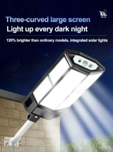 Solar street light outdoor waterproof 8000W outdoor lighting 2000Mled lights and solar panels human sensitive control induction remote control