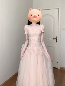 CHANGTONG | French Style Elegantly Slimming Tulle Long Dress