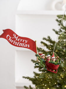 Hromeo Christmas Decoration Website Red Luminous Rotate Tree-Top Star Ins Christmas Tree Top Decoration South Korea Outlet