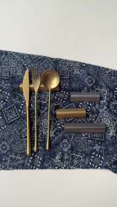 304 Stainless Steel Retro Chopstick Holder Creative Geometric Restaurant Hotel Tableware Chopstick Pillow Spoon Rest Spoon