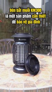 Máy Bắt Muỗi Ruồi Và Côn Trùng Thông Minh UVGREEN KM300 (Hiệu quả đến 50m2) Công Suất 16W  An Toàn Tiện Lợi BH 12 tháng