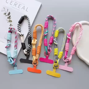 Wrist Rope Colorful Card Keychain Colorful Anti-Los 1pcs Short Rope Mobile Phone Lanyard Preferred