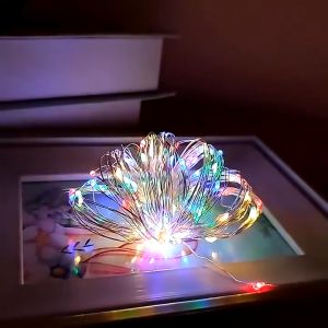 LED Battery Powered Mini LED Copper Wire String Fairy Light 1M s LED String Fairy Lights Battery Included 灯串