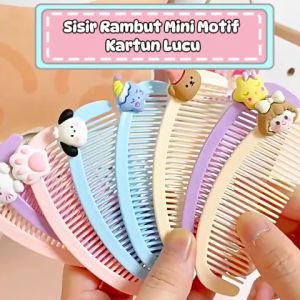 Sisir Rambut Mini Motif Kartun Lucu Cartoon Pocket Small Hair Comb Sisir Rambut Anak