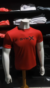 Kaos Olahraga Gym X slimfit Elastis