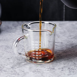 MONGDIO | Measuring Espresso Cup with Wooden Handle