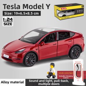 CHEZHI | Tesla ModelY Simulation Alloy Car Toy
