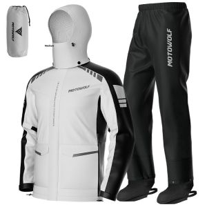 MOTOWOLF | Bộ Đồ Đi Mưa Chống Thấm Nước Phân Lỗi