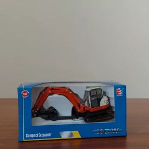 KDW Diecast Miniatur Mainan Mobil Alat Berat Beko Compact Excavator