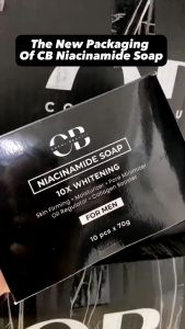 【PrettyFloral】CB NIACINAMIDE SOAP W/ 10X WHITENING FOR MEN All Skin Types Fragrance Free Oil Control